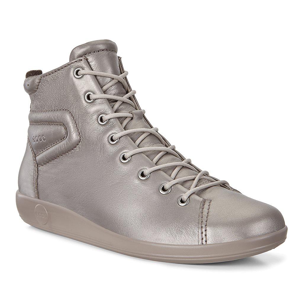 Ecco Soft 2.0 Womens Ankle Boots Metallics Sales - India URY-198627